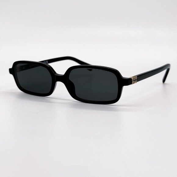 NEW MIU MIU MU11ZS 16K5S0 SQUARE WOMEN SUNGLASSES MU11ZSF 16K5S0 BLACK MU 11ZS main image 12